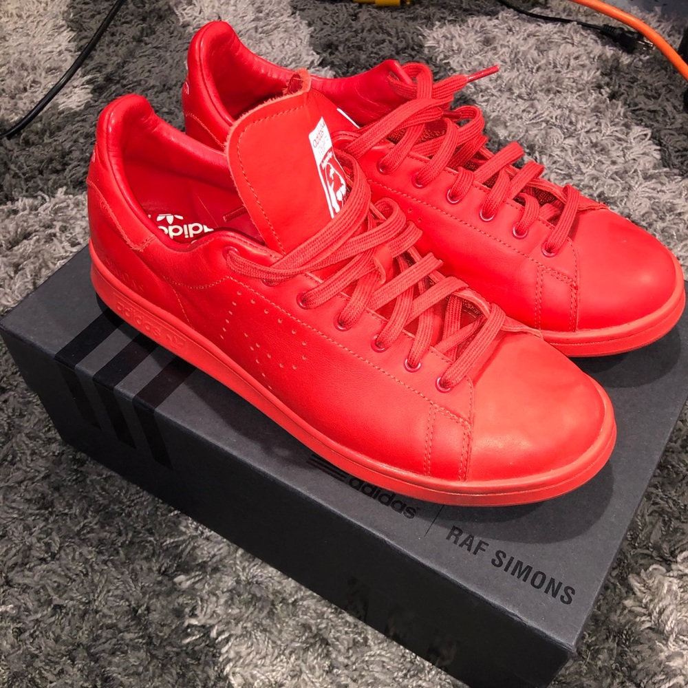 RAF SIMONS x Stan smiths Adidas Red